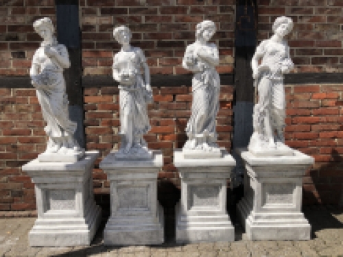 Four Seasons - Garden Statues - Stone - Set of 4 Pieces