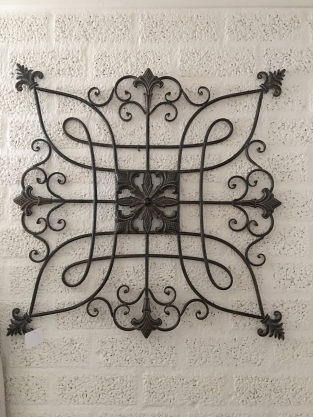 Beautiful decorative metal wall rack