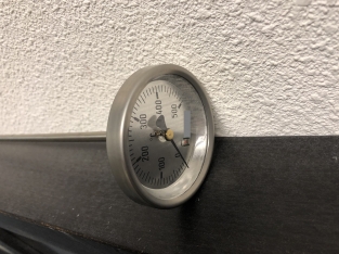 Thermometer von 0 bis 500 Grad Celcius, Edelstahl