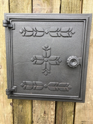 1 hatch for fireplace, cast iron, colour-untreated