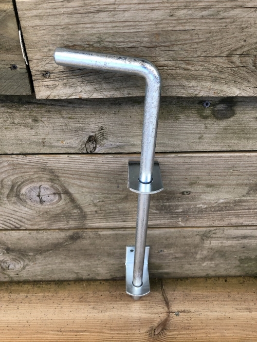 Galvanised steel-heavy locking pin, metal.