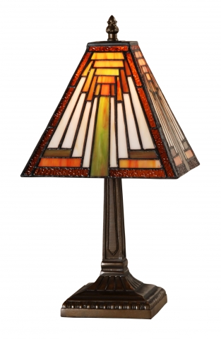 Tiffany stijllijst lamp, mooi ontwerp kap.