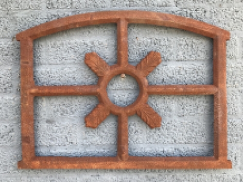 Classic stable window, cast iron window as decoration