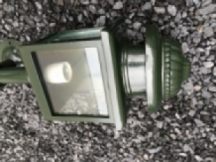 Outdoor lighting for the front door, Coach lamp, Green!!!