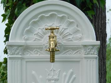 Standing Fountain - White - Aluminium - Brass Tap