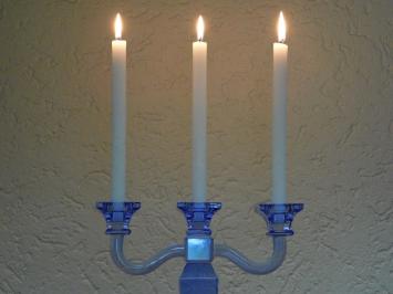 Candlestick - Blue - 35 cm - Glass