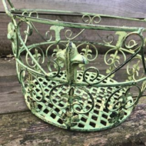 Flower basket French Lily M - green