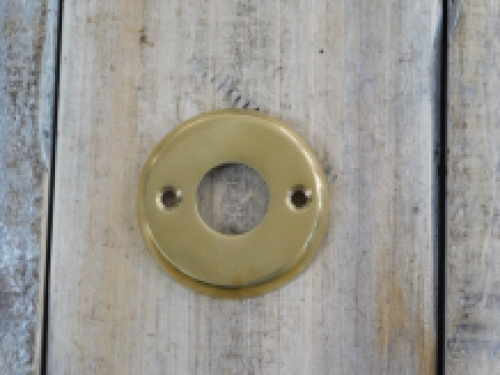 Rosette - polished brass - for door handle or door knob