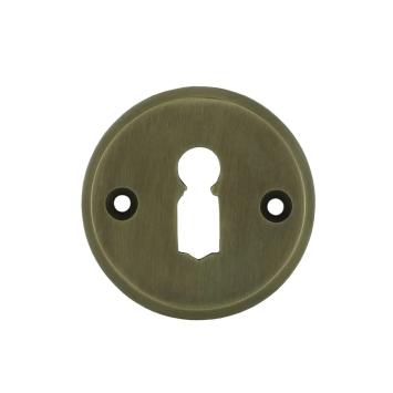 Lock rose BB - for room doors - brass patinated