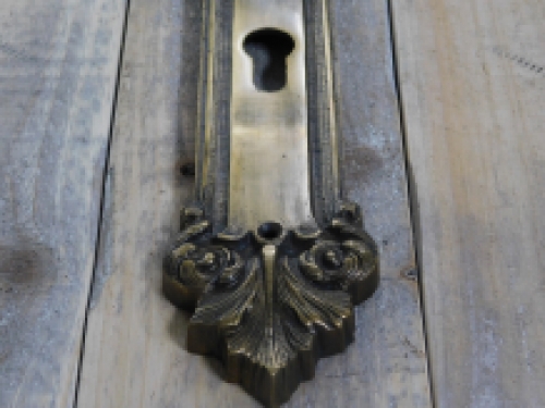 Set of door hardware - PZ - brass patinated - robust