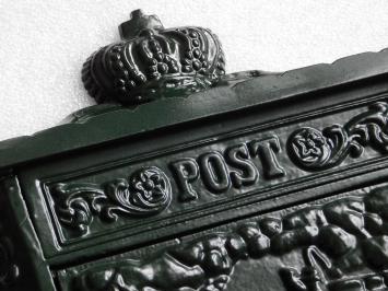 Letterbox with newspaper roll - Wall model - Green