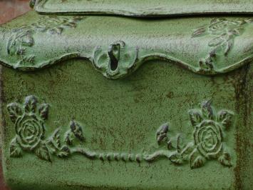 2 more: Vintage Letterbox - Cast Iron - Green with Brown