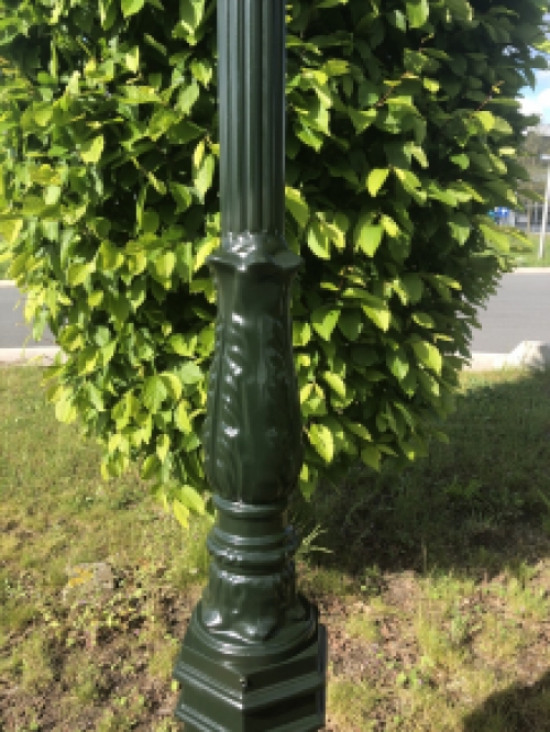 Outdoor lamp, lantern Amsterdam with ceramic fitting and glass, cast aluminum, 320 cm.