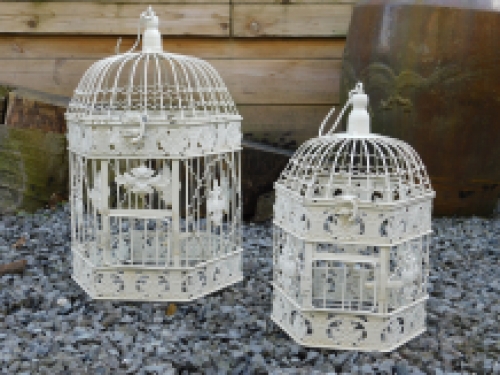 Bird cages, small + large, metal