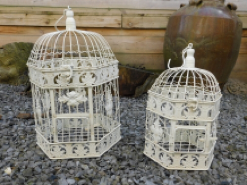 Bird cages, small + large, metal