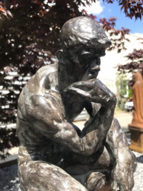 Beautiful statue of the thinker ''THE THINKER'', polystone statue