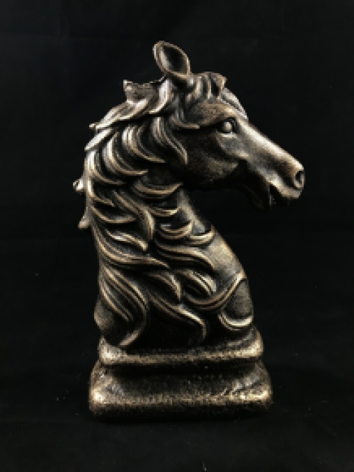 Beautiful statue of a horse, bronze look, made of cast iron
