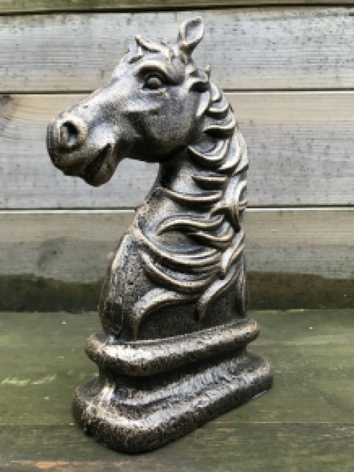 Beautiful statue of a horse, bronze look, made of cast iron
