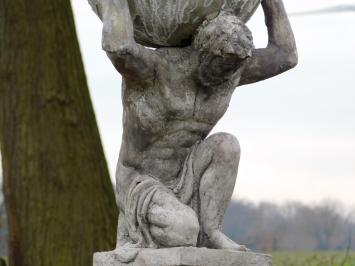 One-off: Statue Atlas on Pedestal - 135 cm - Stone