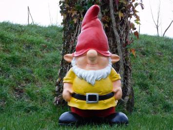 Statue Gnome Yellow XL - 75 cm - Polystone