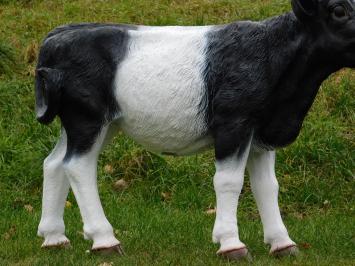 Statue Calf - 105 cm - Black and white - Polystone