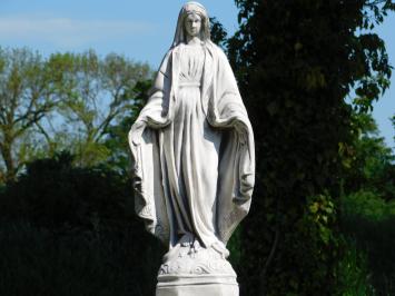 Statue of Mary on pedestal - 125 cm - Stone