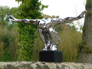 Ceramic ''Olympian'' Statue - Chrome Finish