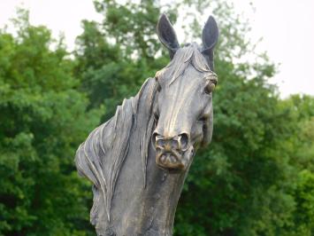 Statue Pferdekopf - 40 cm - Holzoptik