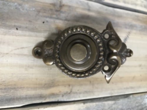 Door bell classic - patinated brass