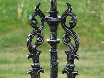 Side table - Silver Grey with Black - Cast iron