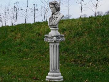 Bust Beethoven on Pedestal - 127 cm - Stone