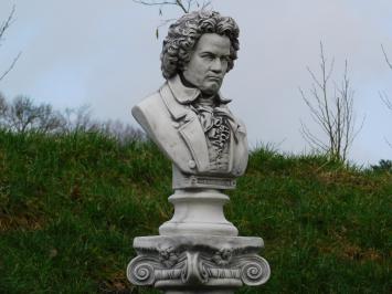 Bust Beethoven on Pedestal - 127 cm - Stone