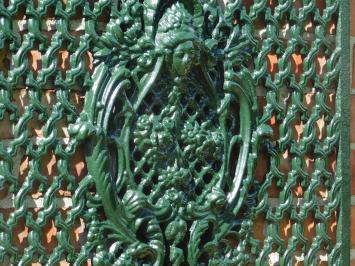 Door grille - Green - Cast iron - Wall ornament