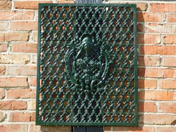 Door grille - Green - Cast iron - Wall ornament