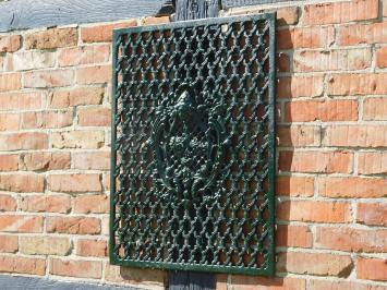 Door grille - Green - Cast iron - Wall ornament