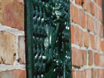 Door grille - Green - Cast iron - Wall ornament