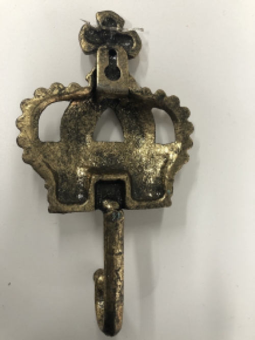 Hook with crown - ''King's hook'' - brass