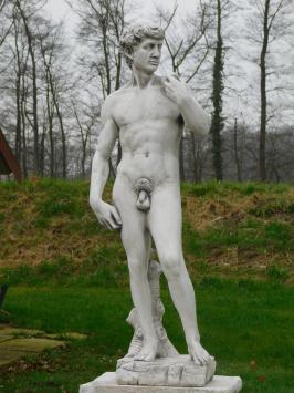 Tuinbeeld David XL - 110 cm - Steen