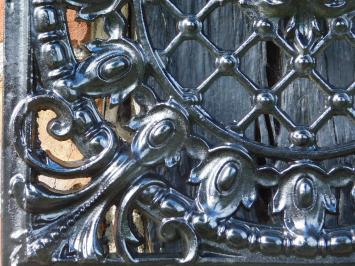 Door grille with Woman - Cast iron - Black - Grille