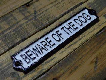 Türschild - Vorsicht vor dem Hund - Gusseisen