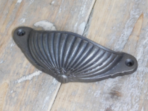 Wrought iron door handle, beautiful and sturdy handle for a door or for example a drawer 