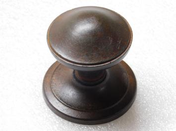 Door knob with rosette - Iron rust colour