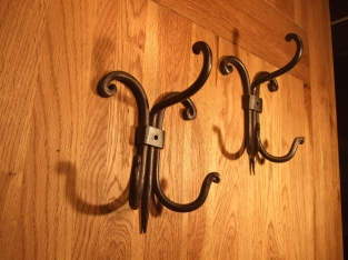 Coat stand Spider - wrought iron - black