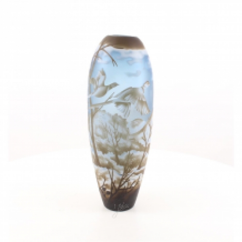 A CAMEO GLASS VASE 