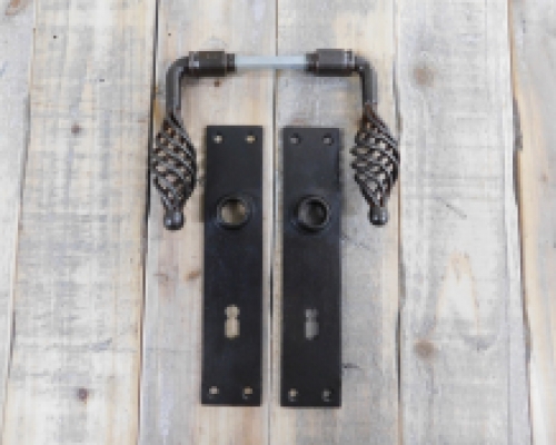 Set of door hardware - for internal doors BB 72 - antique iron - onion-shaped handles