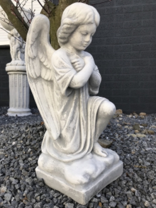 Statue Kneeling Angel - 58 cm - Stone