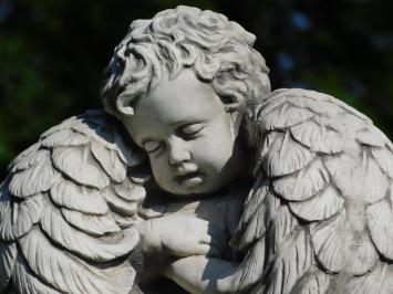 Statue Engel mit Flügeln - 57 cm - Stein