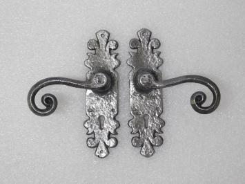 Exclusive Set Door Hardware Lion - Wrought Iron Grey - BB55