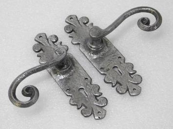 Exclusive Set Door Hardware Lion - Wrought Iron Grey - BB55