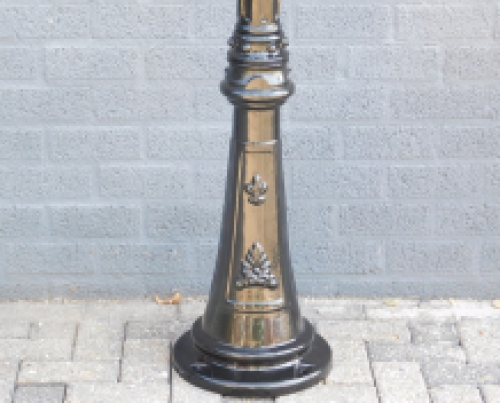 Classical lantern 'Barcelona' - outdoor lamp with ceramic socket and glass, alu green or black, 275cm